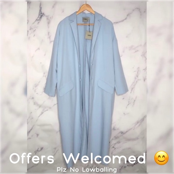 ASOS Jackets & Blazers - Light Blue Oversized Light Duster from Asos